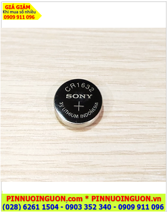 Sony CR1632; Pin 3v lithium Sony CR1632 (140mAh) Industrial Cell chính hãng_Xuất xứ Indonesia